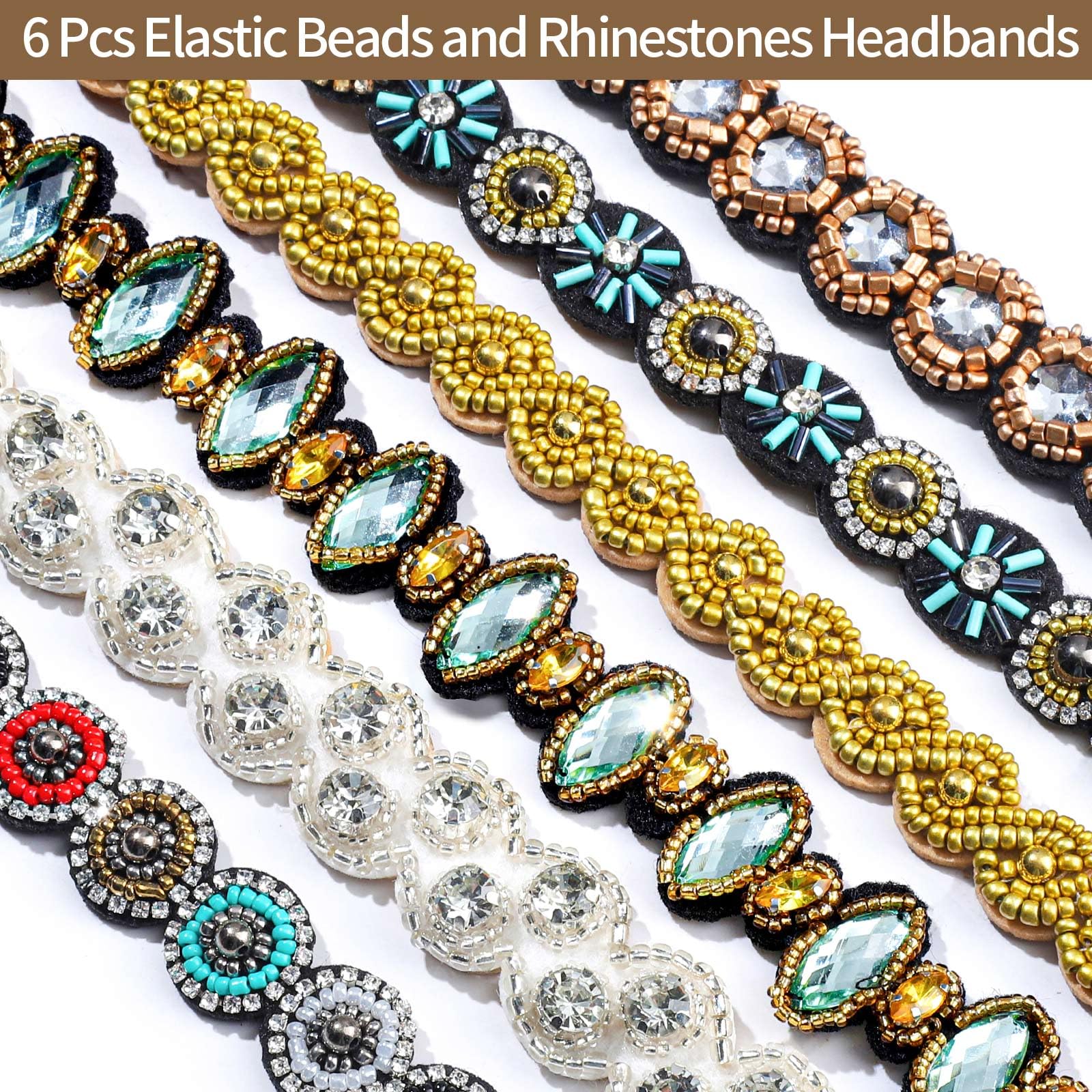Teenitor close-up of beads and rhinestones highlighting detailed craftsmanship and shine