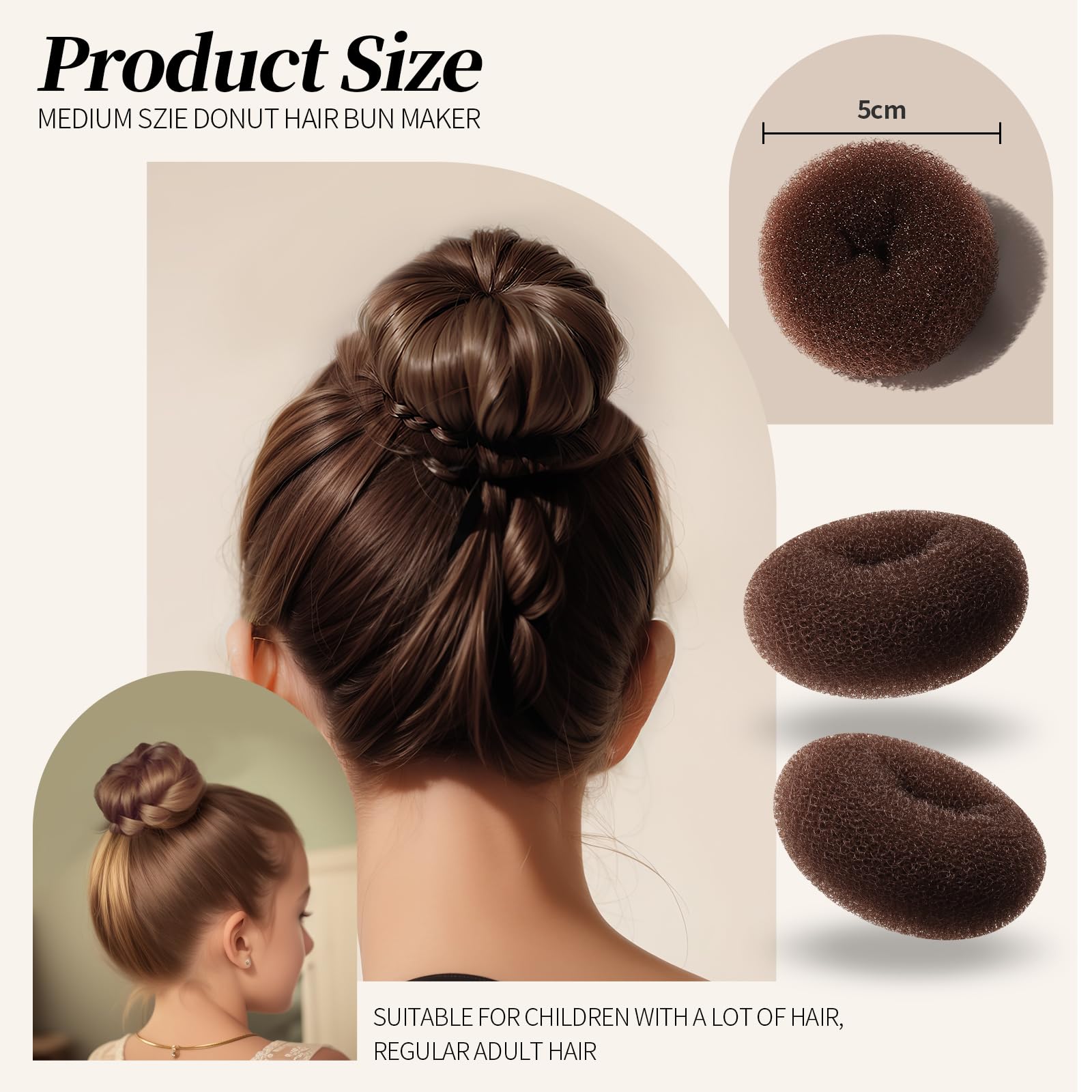 Teenitor close-up of silicone foam donut detail providing volume support