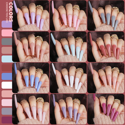 Teenitor color range spread displaying 24 shades for versatile manicure options