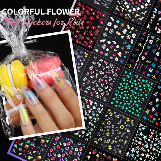 Teenitor colorful floral sheet vibrant patterns for seasonal manicures