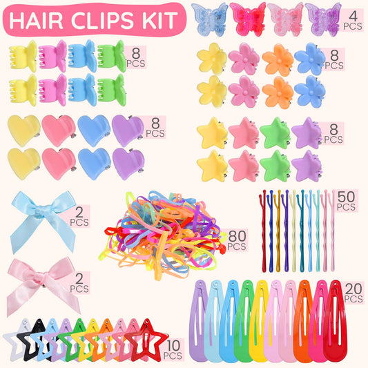 Teenitor contents arranged to display all clip styles for quick selection