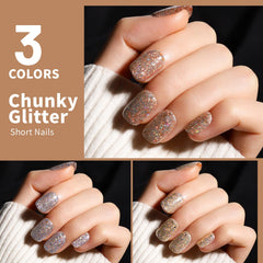 Teenitor close-up of chunky glitter texture showing bold sparkle and eye-catching finish