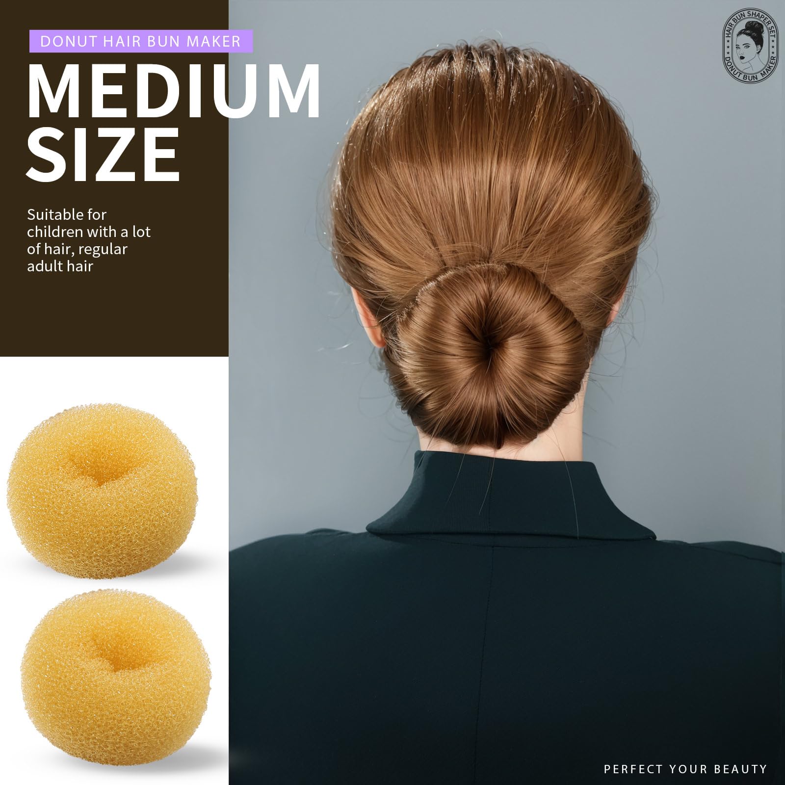 Teenitor donut size comparison flat display helping choose correct volume