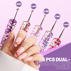 Teenitor double-sided adhesive tabs stacked for secure temporary nail placement