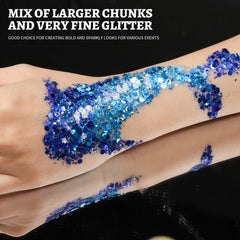 Teenitor on a festival model illustrating long-lasting vibrant sparkle