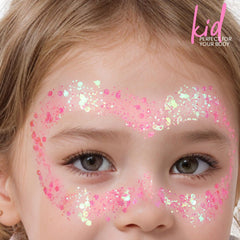 Teenitor glitter gel on a festival outfit adding instant holographic sparkle and visual impact