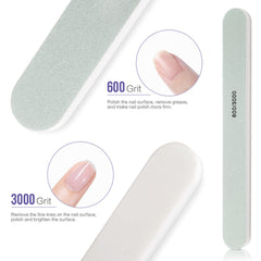 Teenitor dual-grit file and 400/4000 buffer combo for shaping and smoothing