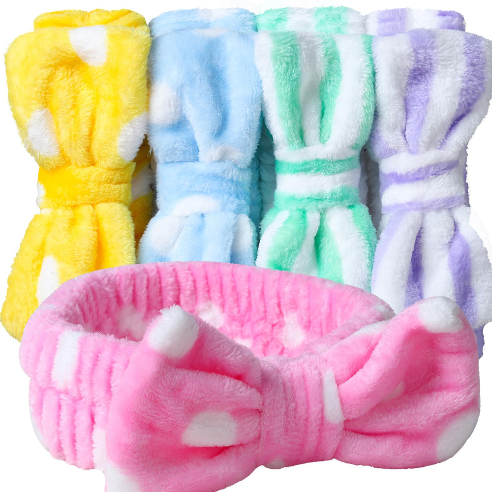 Teenitor front pack shot showing five colorful headbands and removable bows for gift-ready presentation