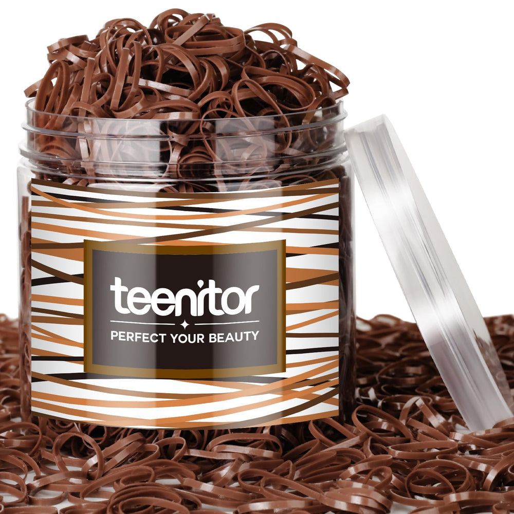 Teenitor front package showing 2000 light brown bands and tidy supply
