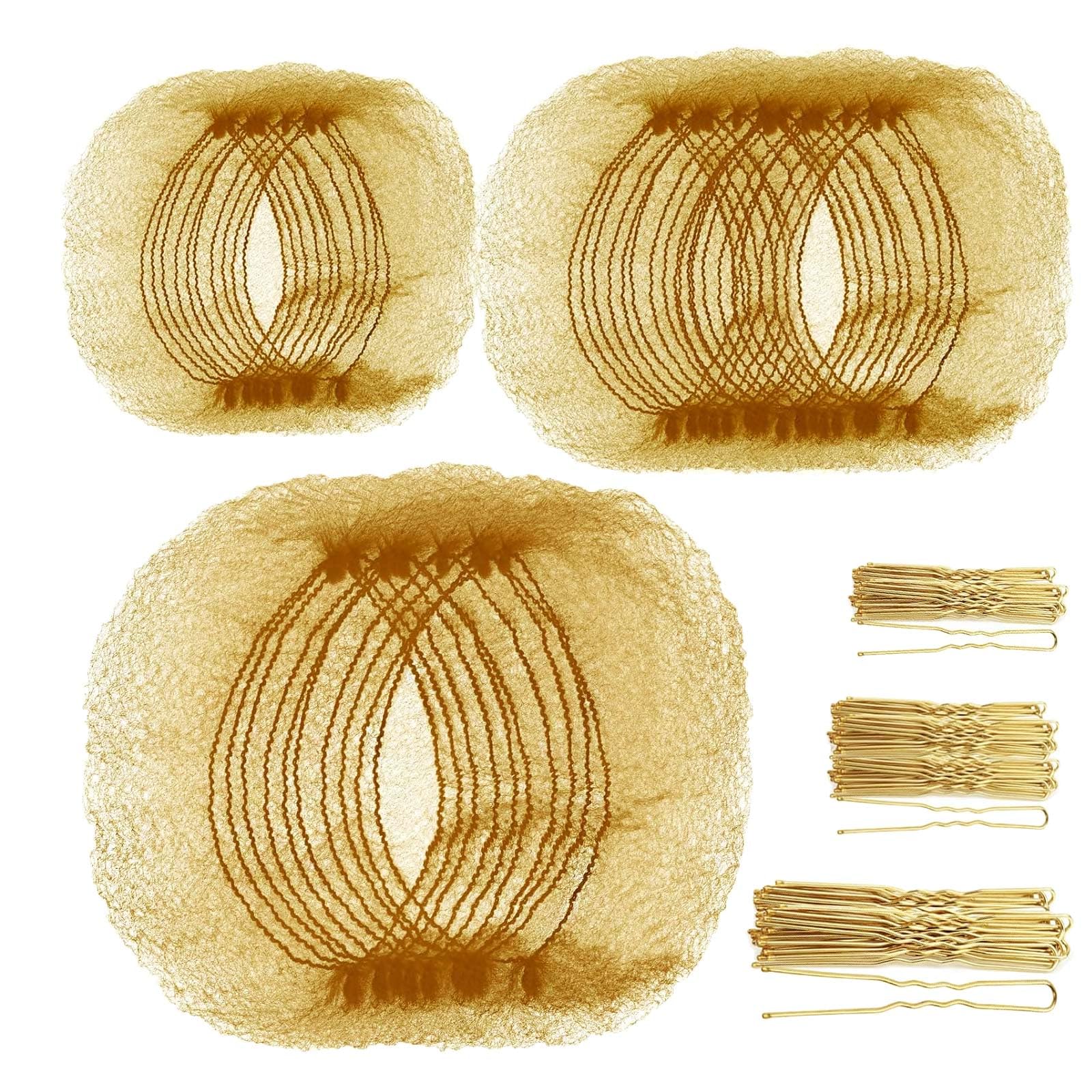 Teenitor front packaging showing nets and u-pins for neat buns