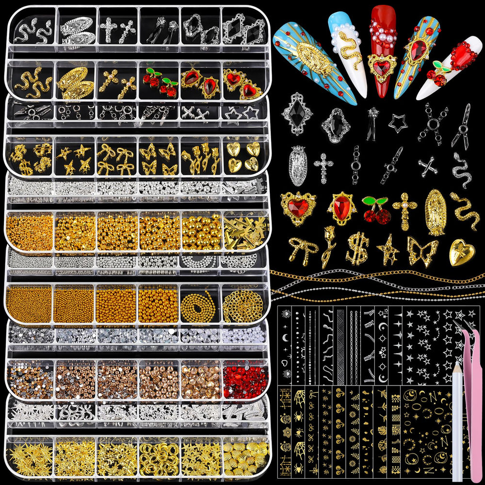 Teenitor front packaging showing full nail charms kit and quick-start benefit