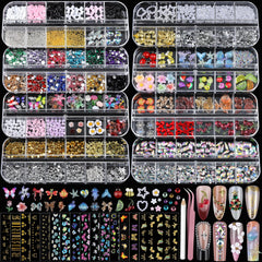 Teenitor front packaging showing full nail charms kit and variety