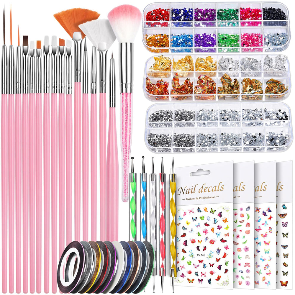 Teenitor front packaging showing complete nail art kit and organization benefit