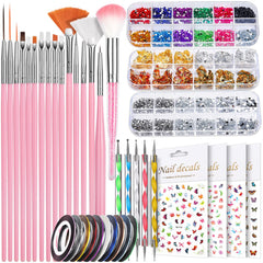 Teenitor front packaging showing complete nail art kit and organization benefit