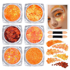 Teenitor front packaging showing orange glitter set for festivals and parties