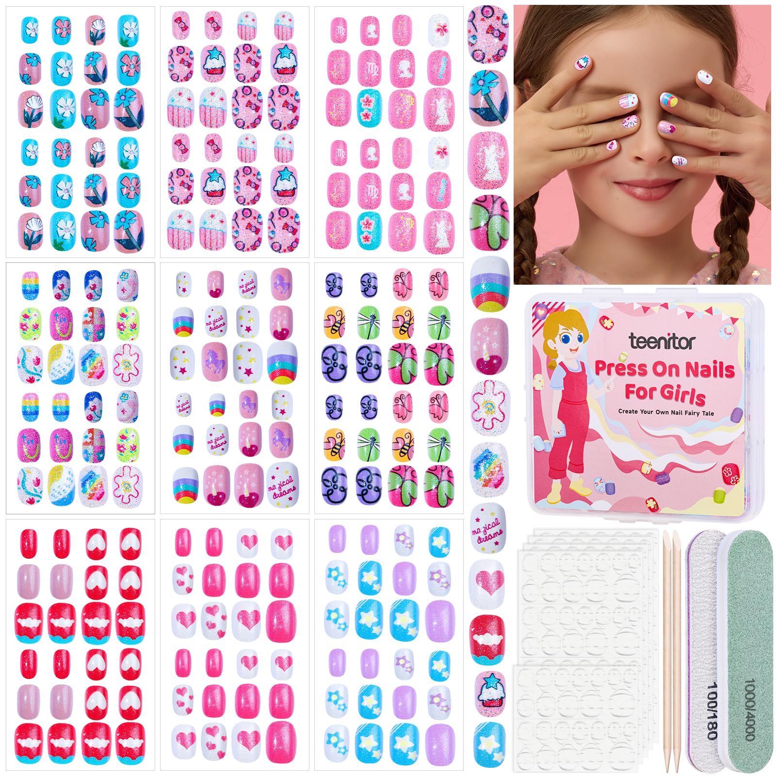 Teenitor front packaging showing full 216pcs kit and variety benefits