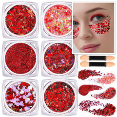 Teenitor front packaging showing red glitter gel pots and variety benefit quick selection