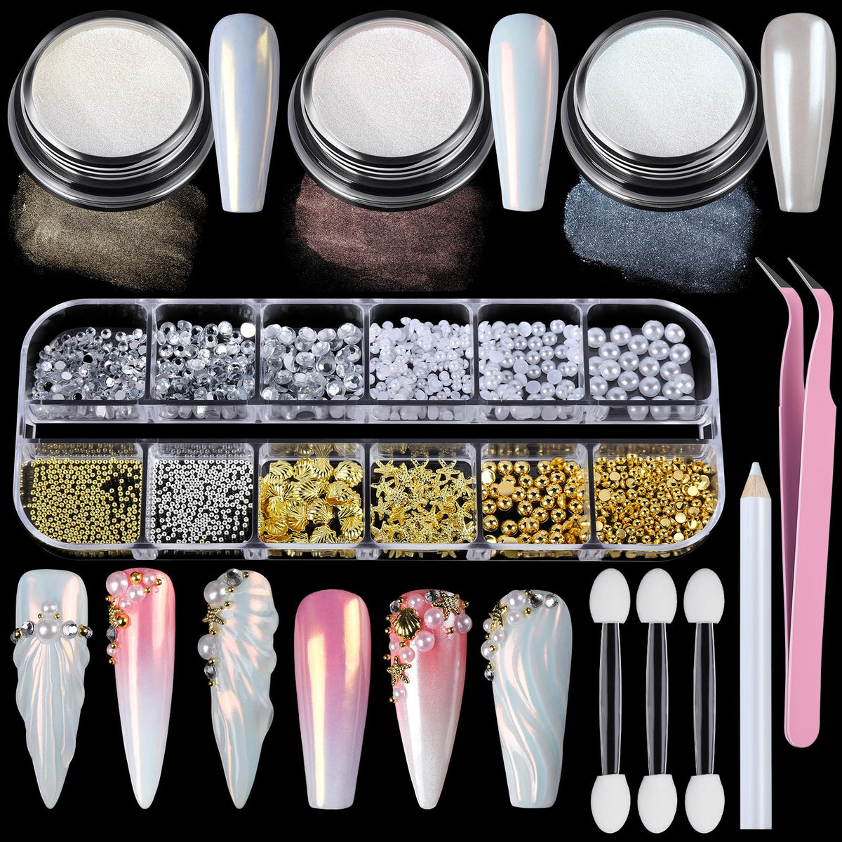 Teenitor front packaging showing full chrome powder kit and tools for easy selection