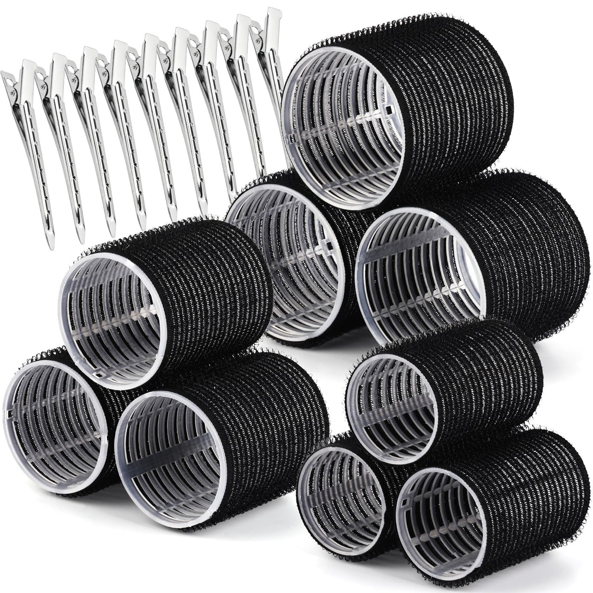 Teenitor front packaging showing full roller and clip kit and storage tube for organized styling