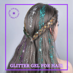 Teenitor glitter used as hair highlights adding shine and playful color