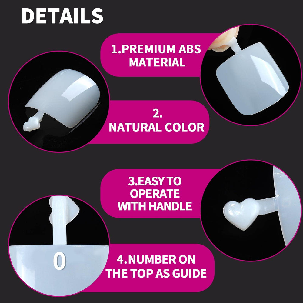Teenitor nail glue with sponge separator and wooden sticks for secure application