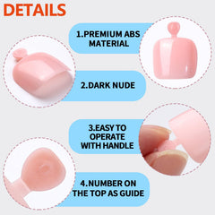Teenitor pink nail glue tubes staged to show quick secure adhesion