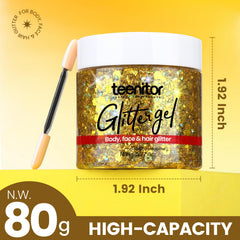 Teenitor gold cotton swab application showing precise detail benefit