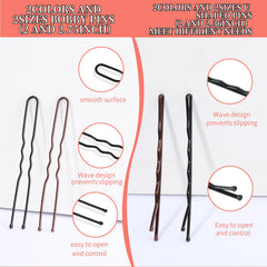 Teenitor clear and black hair bands alongside pins for discreet styling support