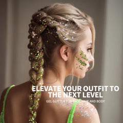 Teenitor gel applied to hair braid displaying shimmering hold and styling versatility