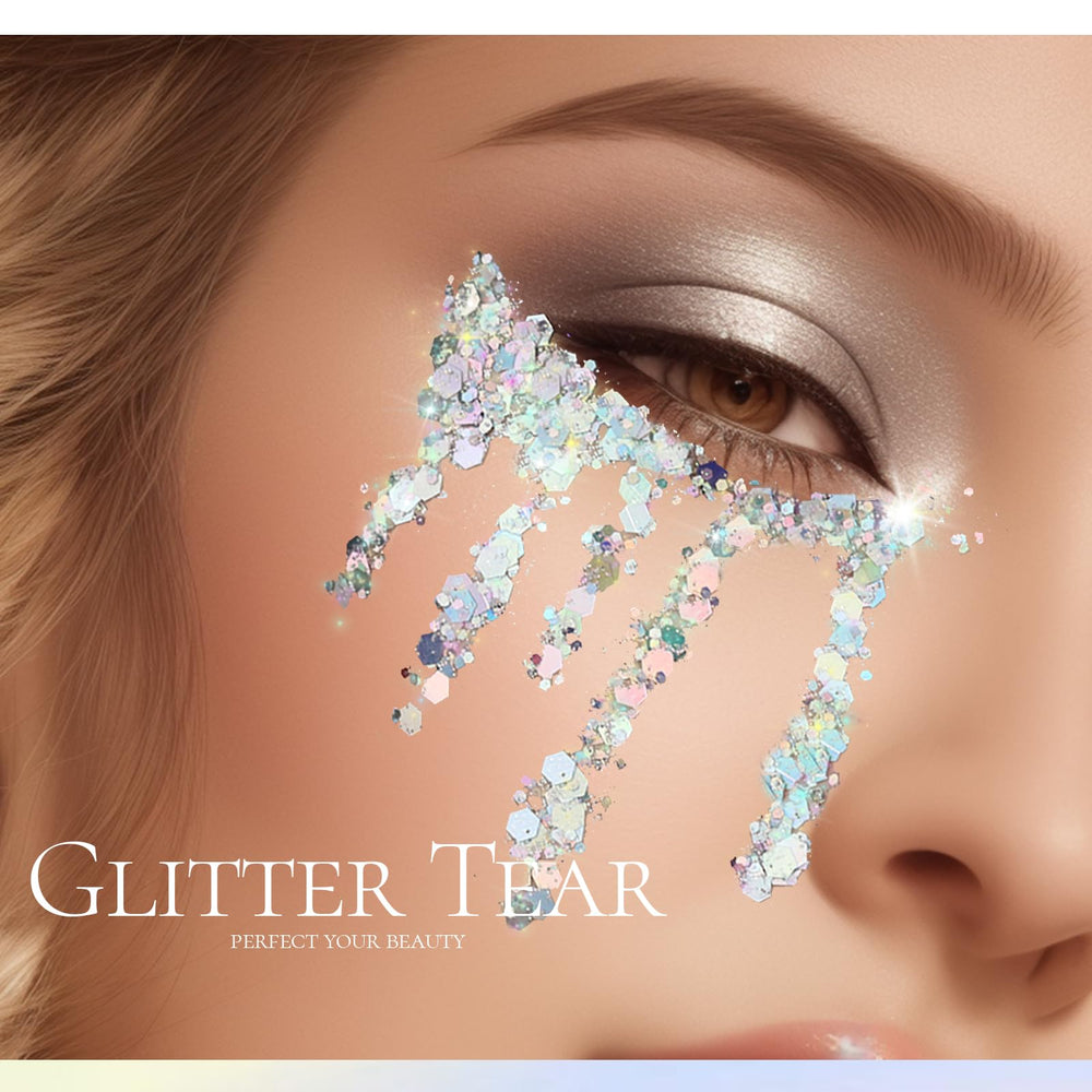 Teenitor glitter on hair roots, shows styling versatility and long-wear sheen