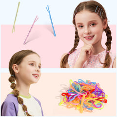 Teenitor hair ties and bobby pins closeup highlighting gentle stretch and hold