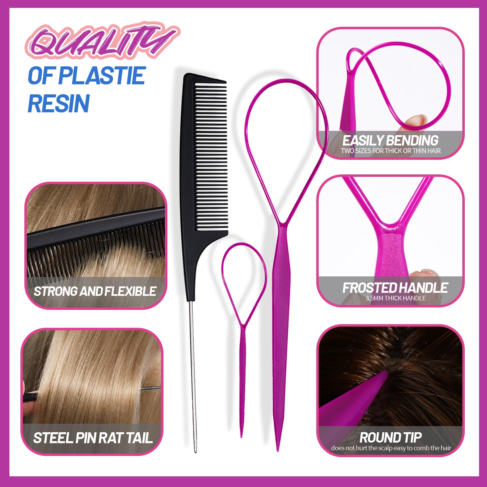 Teenitor hair ties used in a child ponytail showing secure, comfortable wear