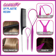 Teenitor hair ties used in a child ponytail showing secure, comfortable wear