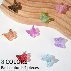 Teenitor mini butterfly clip holding half-up hair to show decorative hold