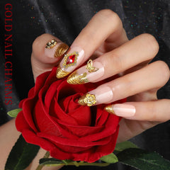Teenitor in-use accent nail application showing charm placement for high-impact look