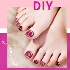 Teenitor application on toe demonstrating quick DIY pedicure