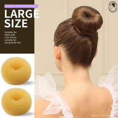 Teenitor bun maker in use creating a sleek ballet bun for neat hold