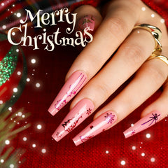 Teenitor stickers applied on fingernails demonstrating quick DIY manicure benefit