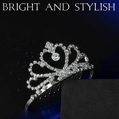Teenitor tiara worn by bride demonstrating secure fit and photogenic sparkle