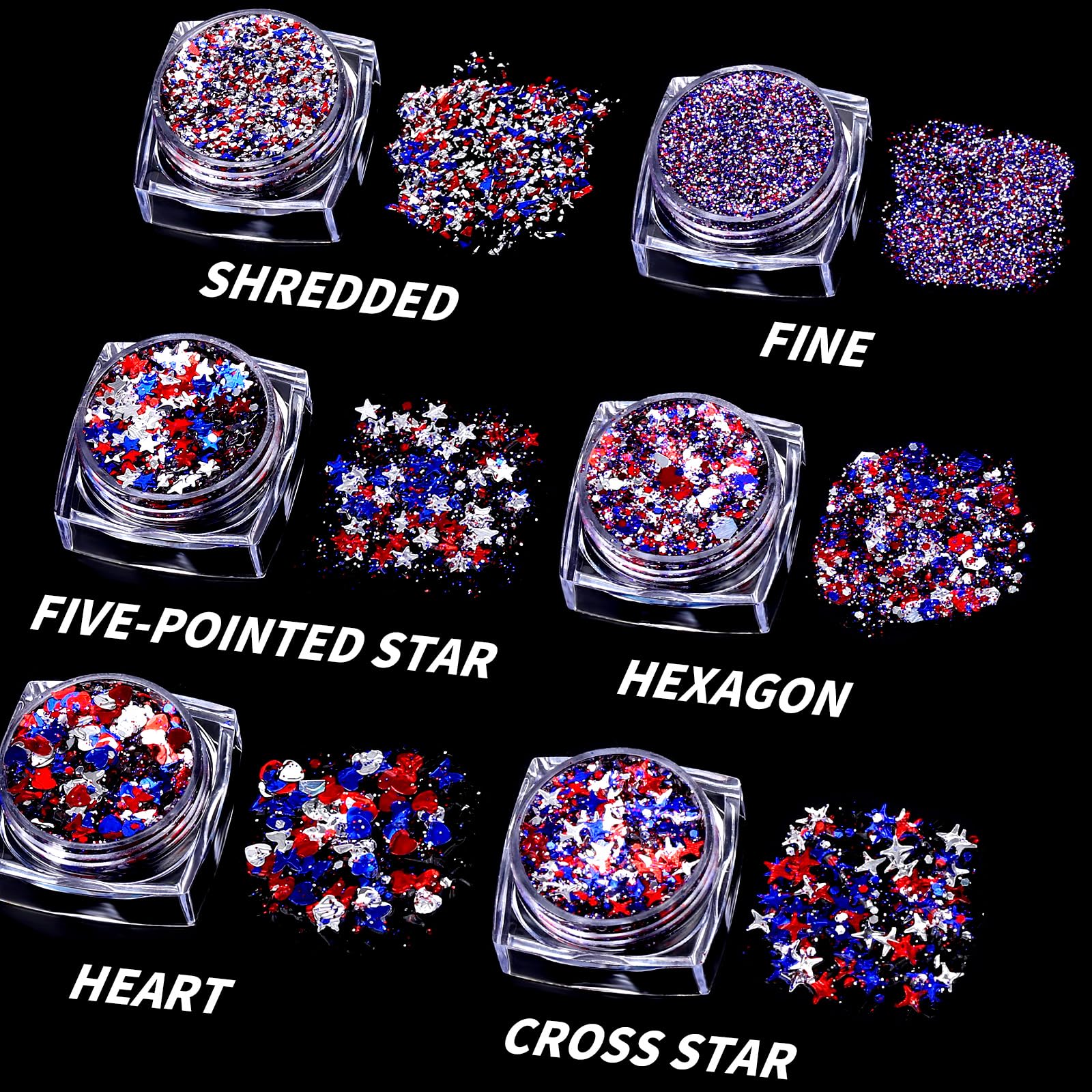 Teenitor open jar displaying star heart hexagon shapes for creative looks