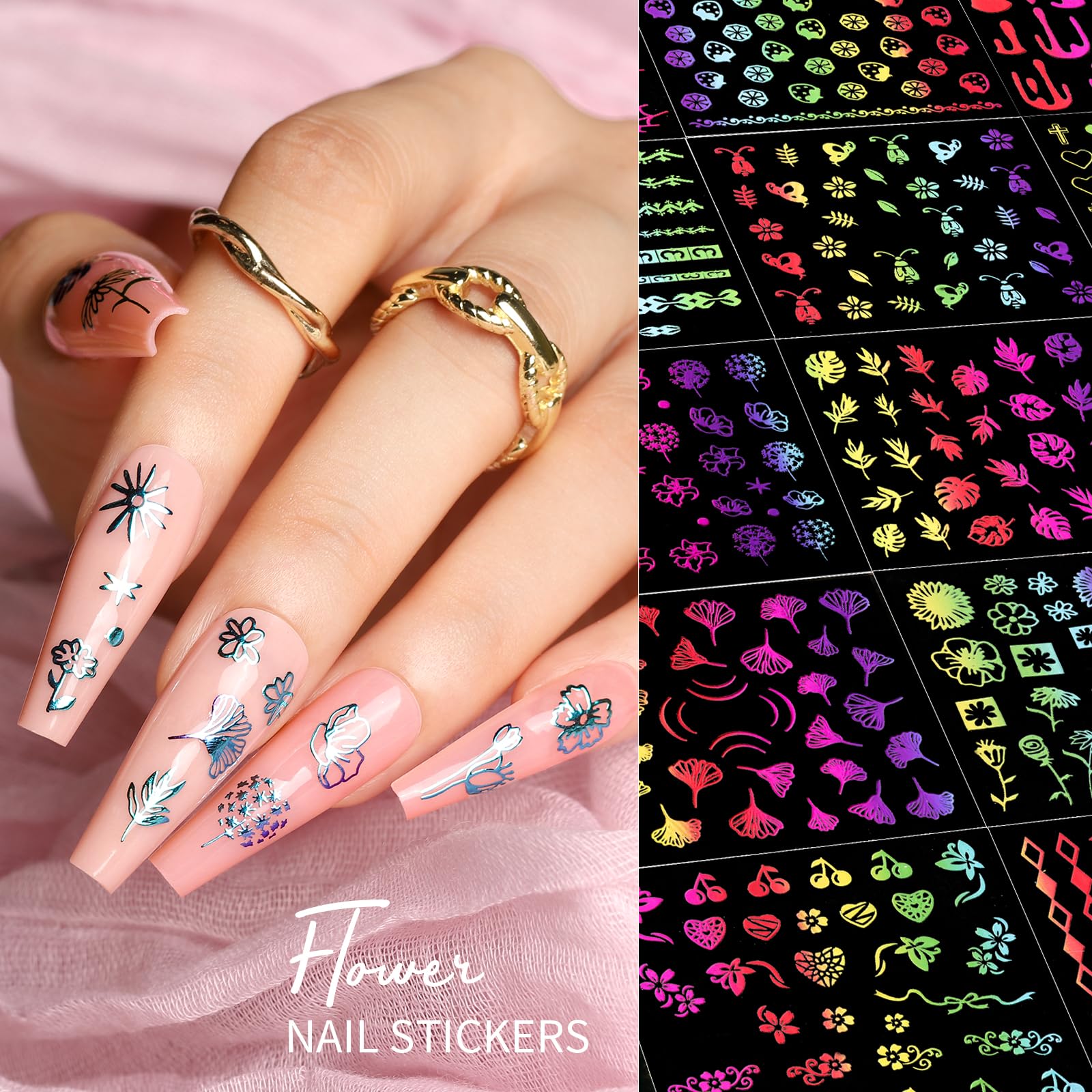 Teenitor lace and line stickers detail showing neat edges for precise placement