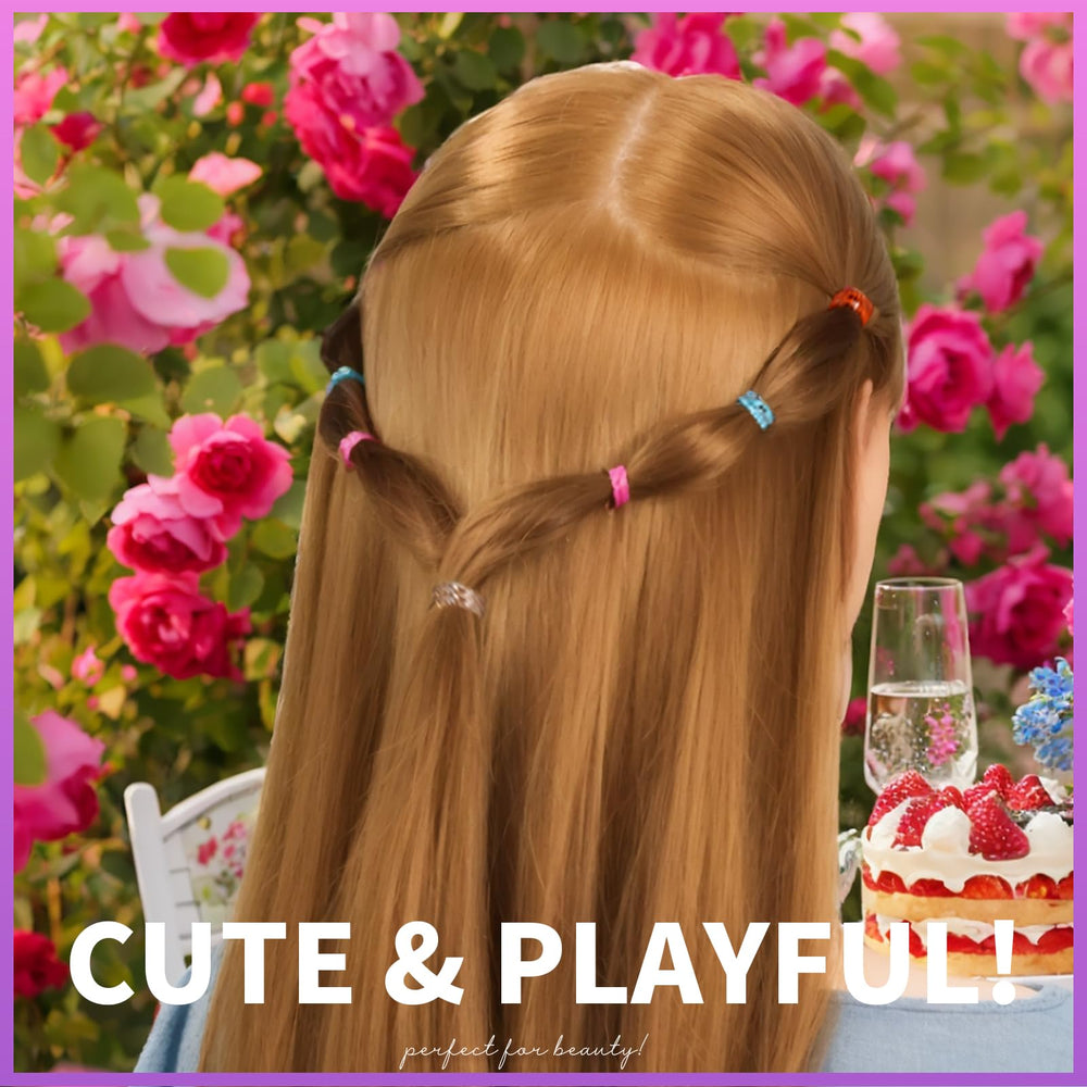 Teenitor hair bands on bathroom counter with brush, convenient daily styling supply