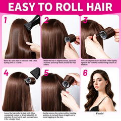 Teenitor rollers on vanity with towel and brush showing practical daily styling setup