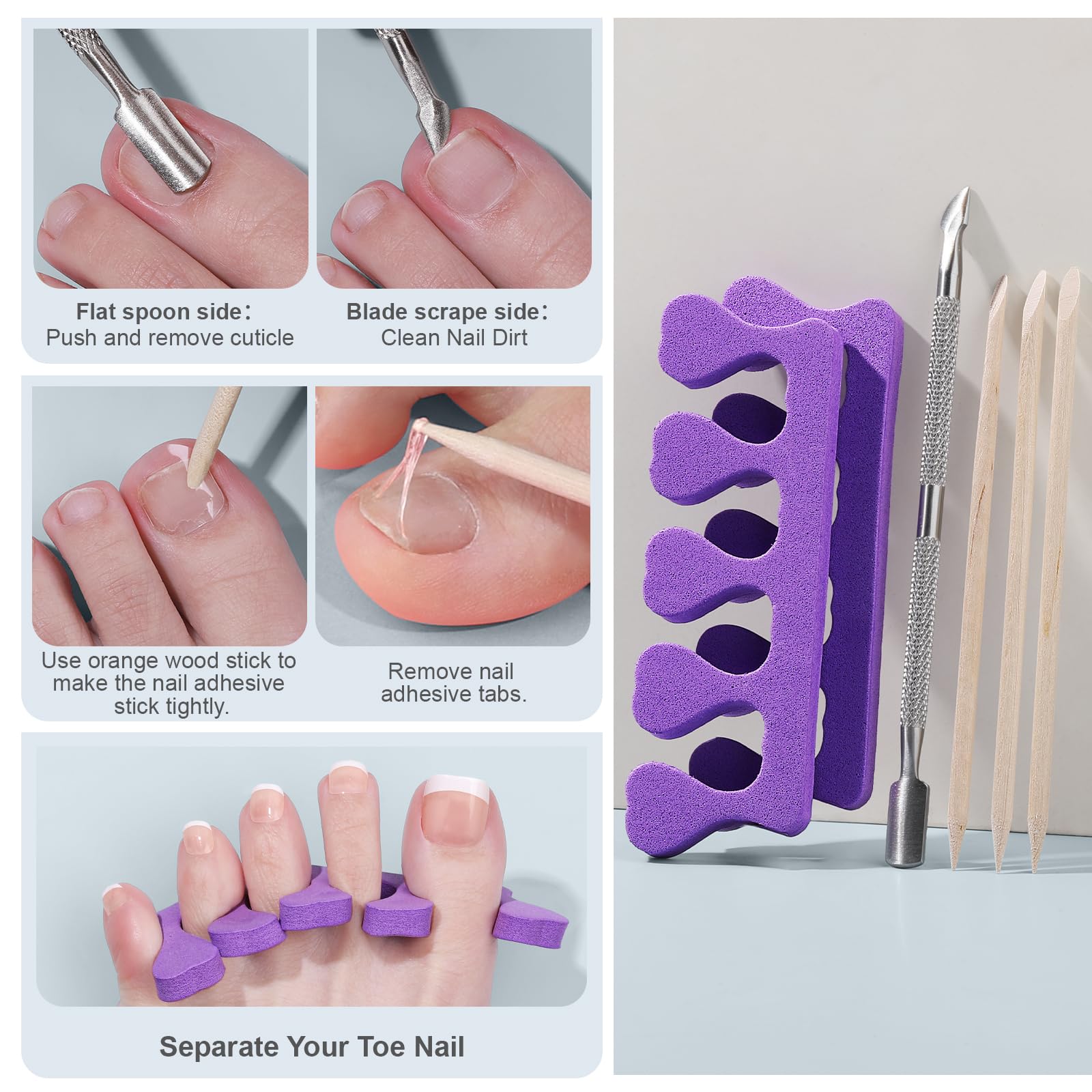 Teenitor lifestyle beach look with finished French tip toenails for confidence
