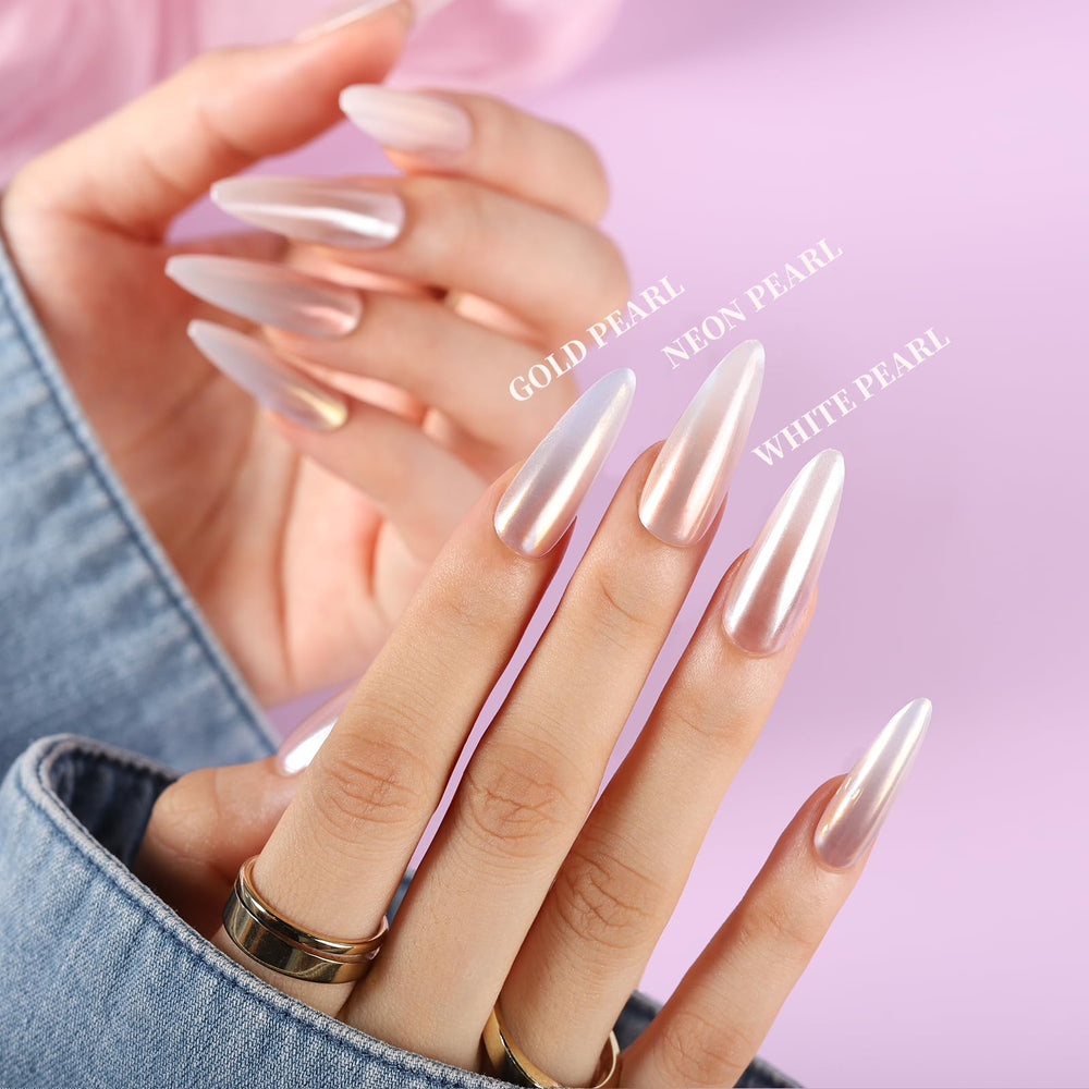 Teenitor lifestyle manicure in progress illustrating professional-looking chrome nails