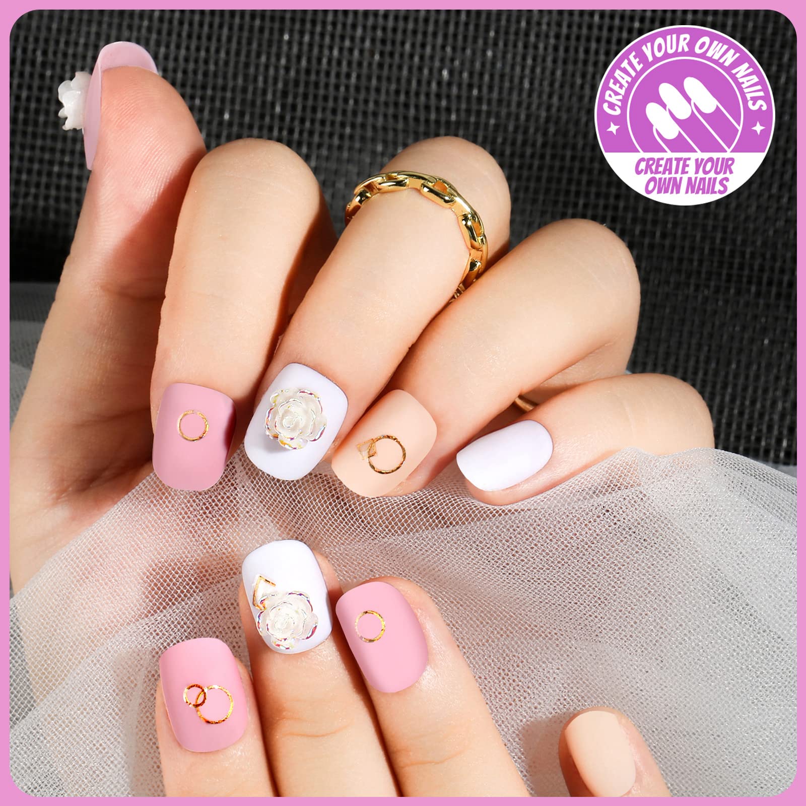 Teenitor press-on nails in a lifestyle setting, quick salon-style manicure