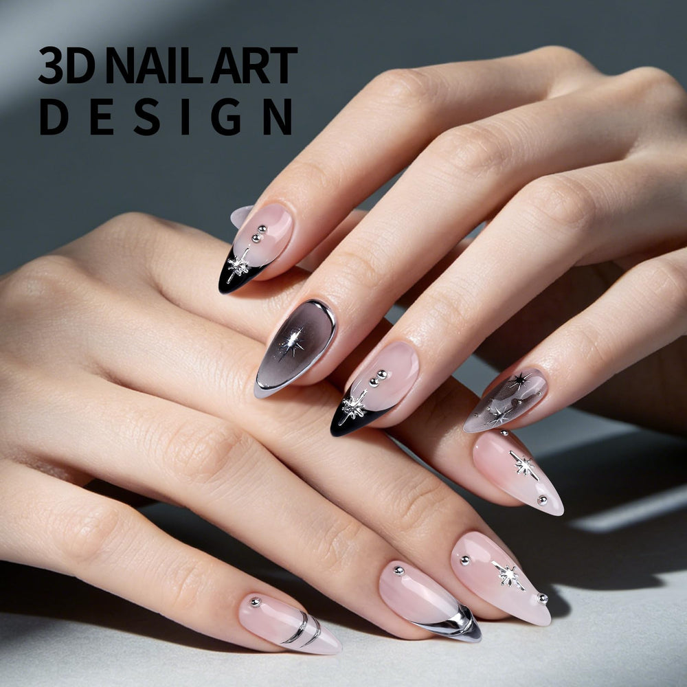 Teenitor finished Y2K manicure in lifestyle shot showing trendy, wearable result