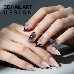 Teenitor finished Y2K manicure in lifestyle shot showing trendy, wearable result