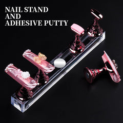 Teenitor magnetic nail stands displaying practice tips securely