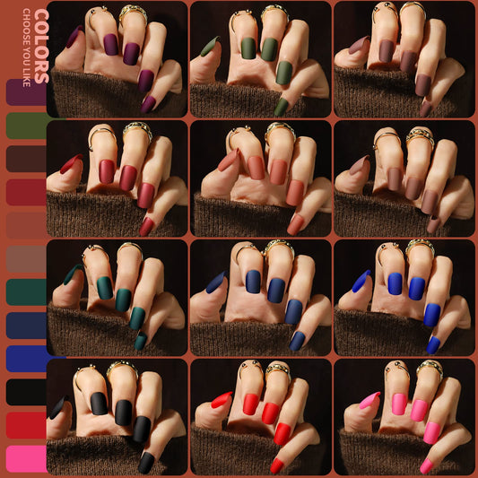 Teenitor matte square nail close-up showing smooth finish and durability